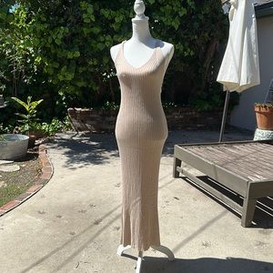 Mango basics knit dress, nude beige Color, XS
